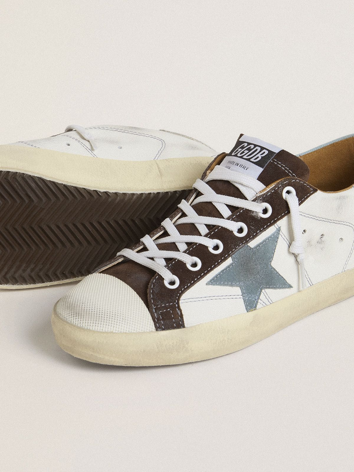 Women’s Super-Star LTD with light blue suede star and light blue canvas heel tab - 3