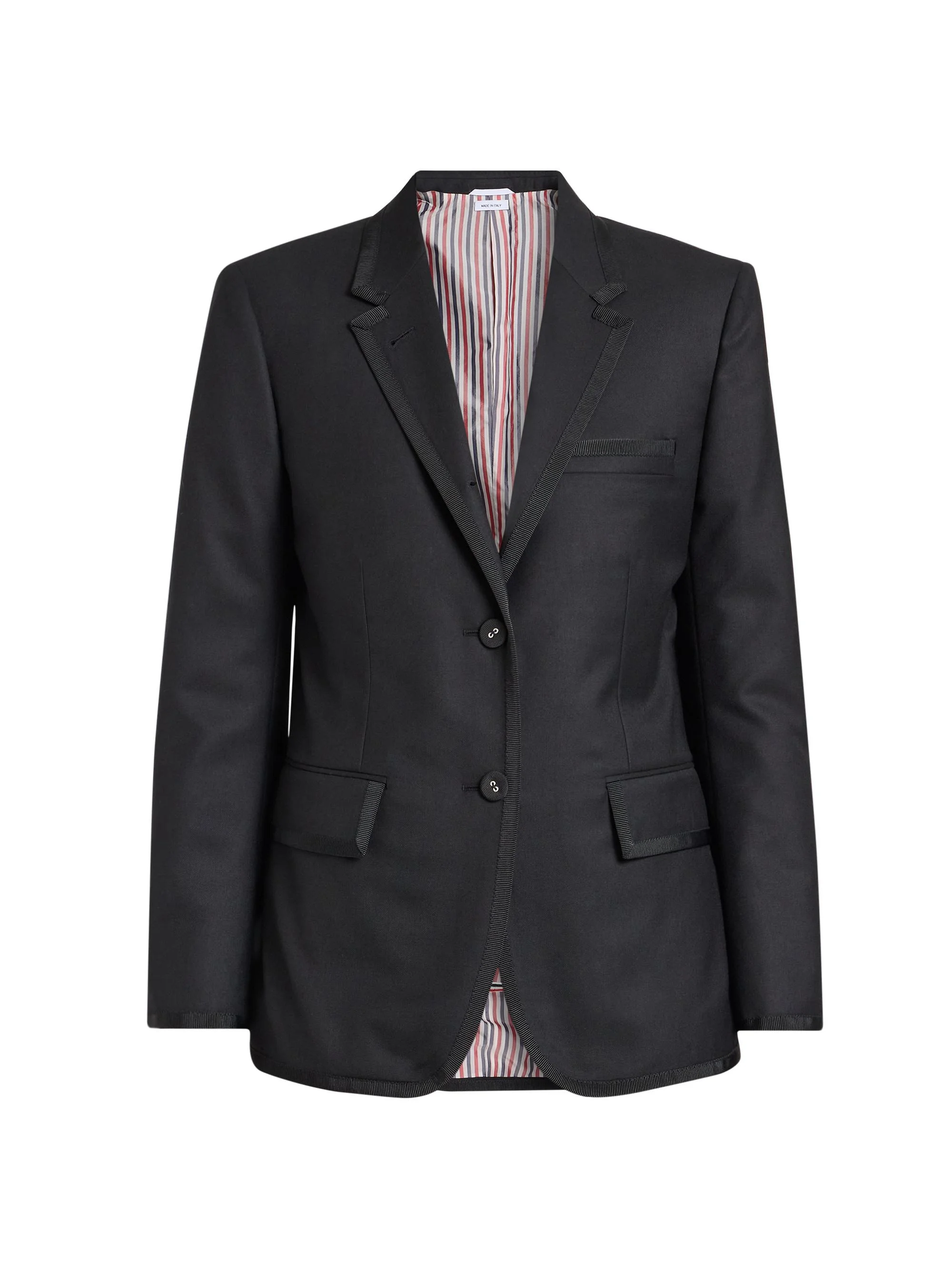 Women's Classic Wool Twill Sport Coat - Black - 1