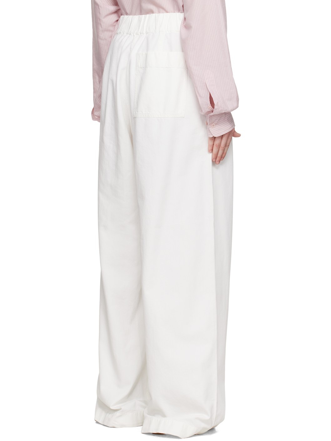 Off-White Drawstring Jeans - 3