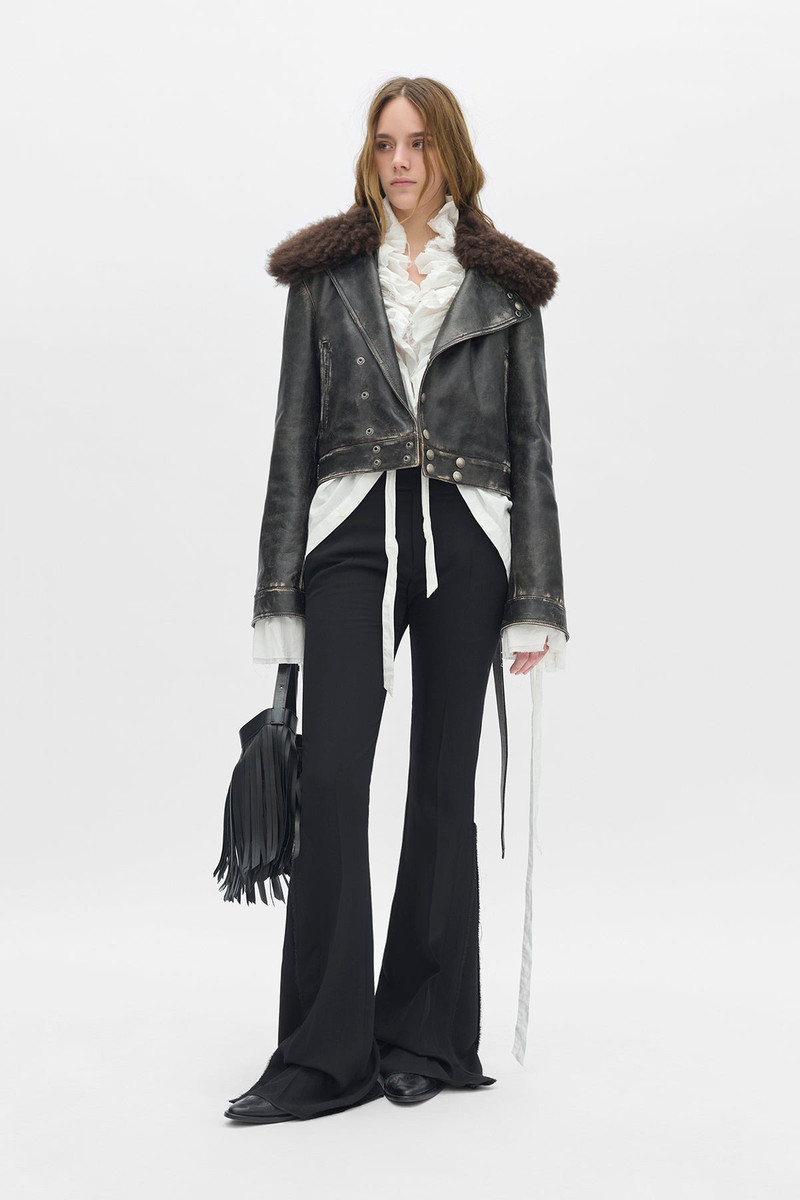 Wiebke Wool and Shearling Perfecto 4