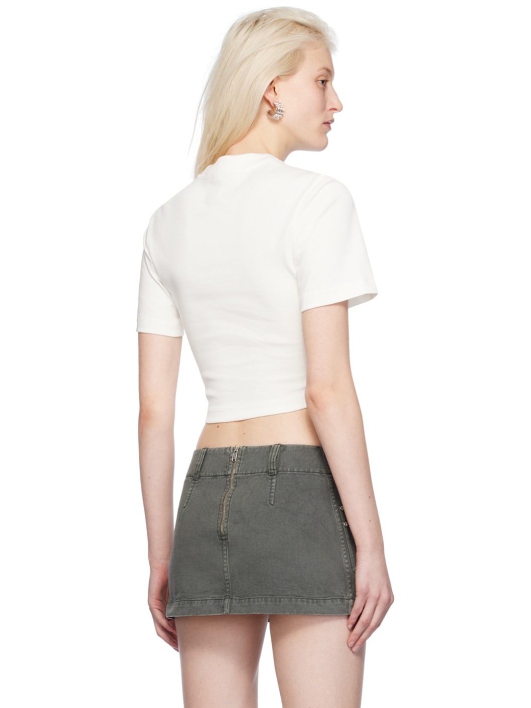 White Workwear Corset T-Shirt - 3