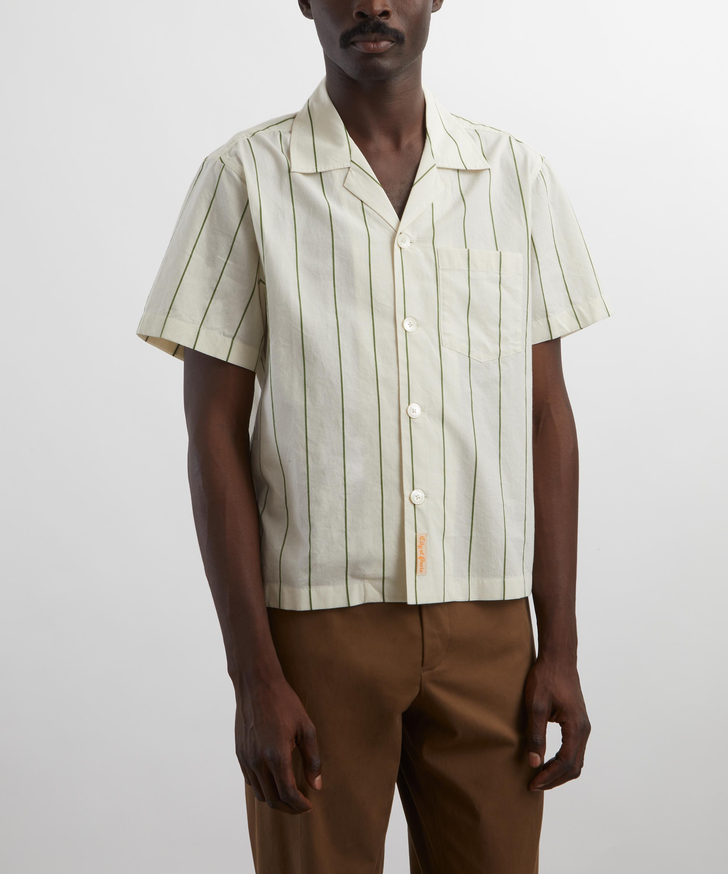 Celery Stripe Short-Sleeve Shirt - 3