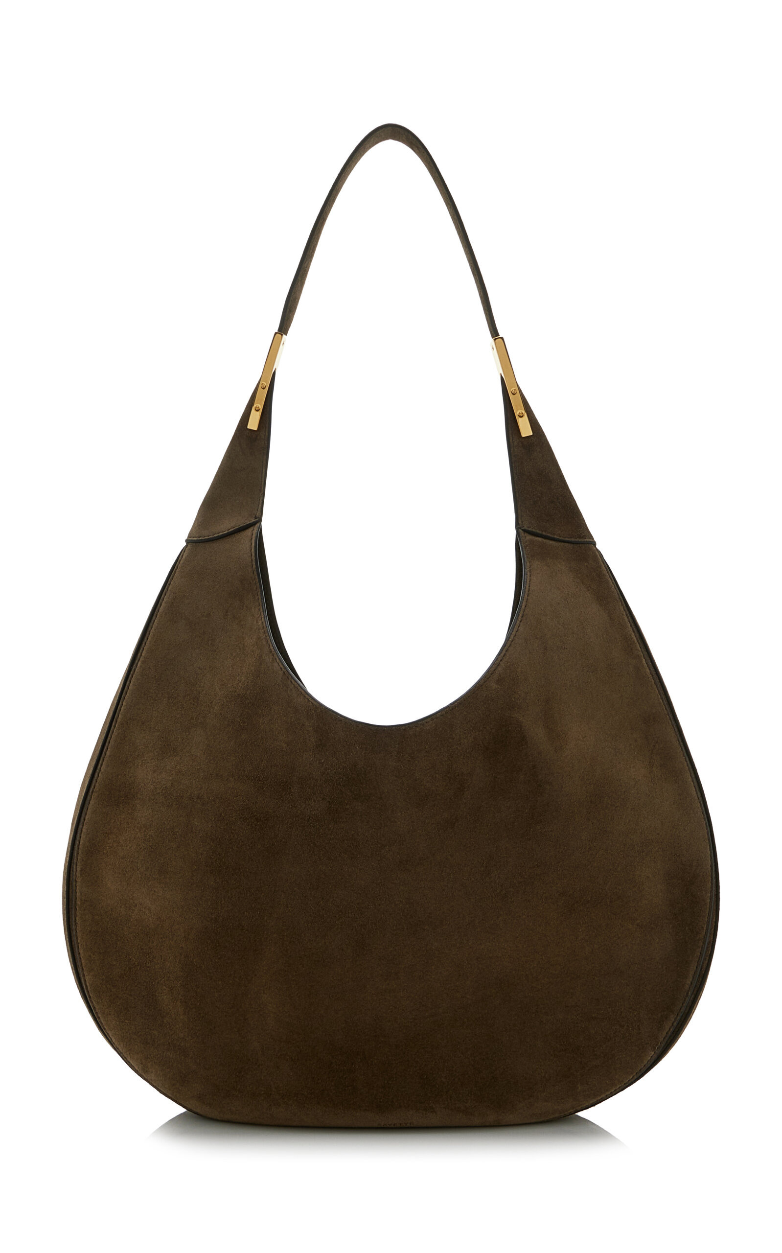 The Small Florence Suede Hobo Bag brown - 4