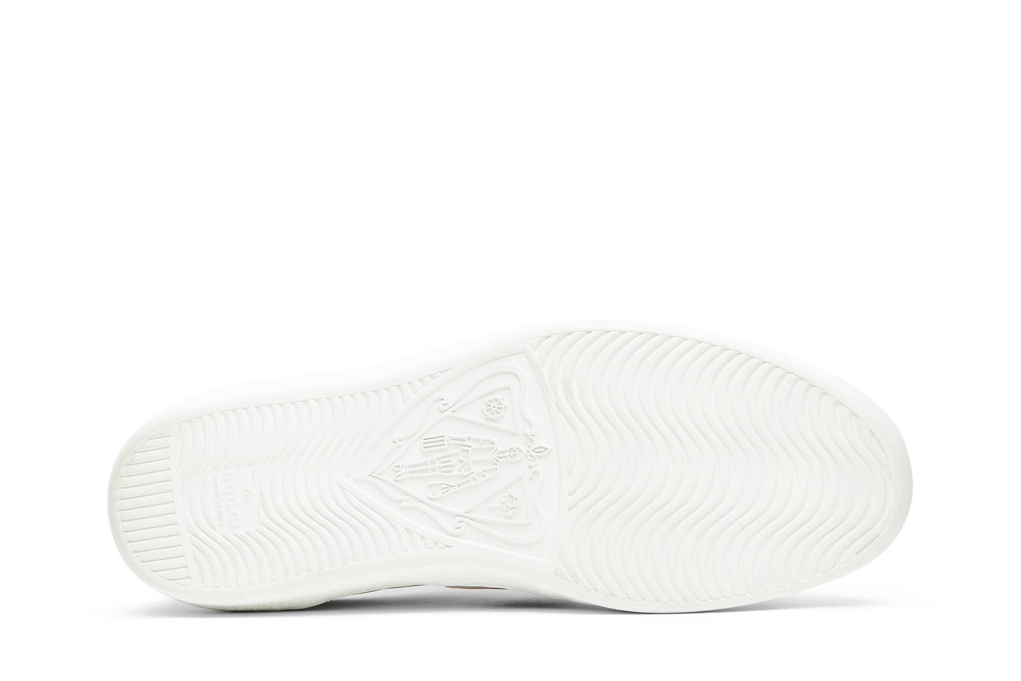 Gucci Stripe Leather Sneaker 'White Red Black' - 4