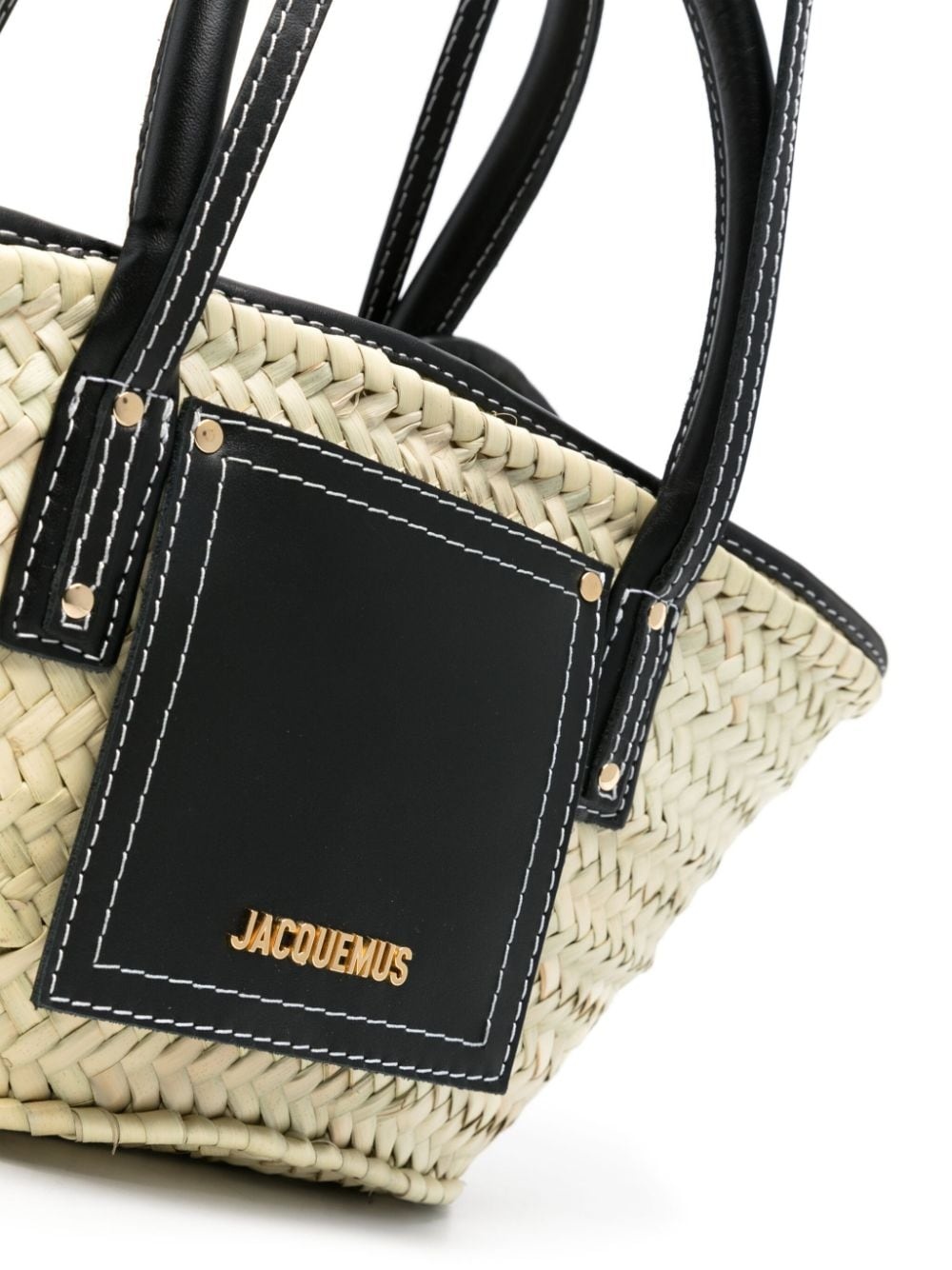 Le Petit Panier Soli interwoven tote bag - 4