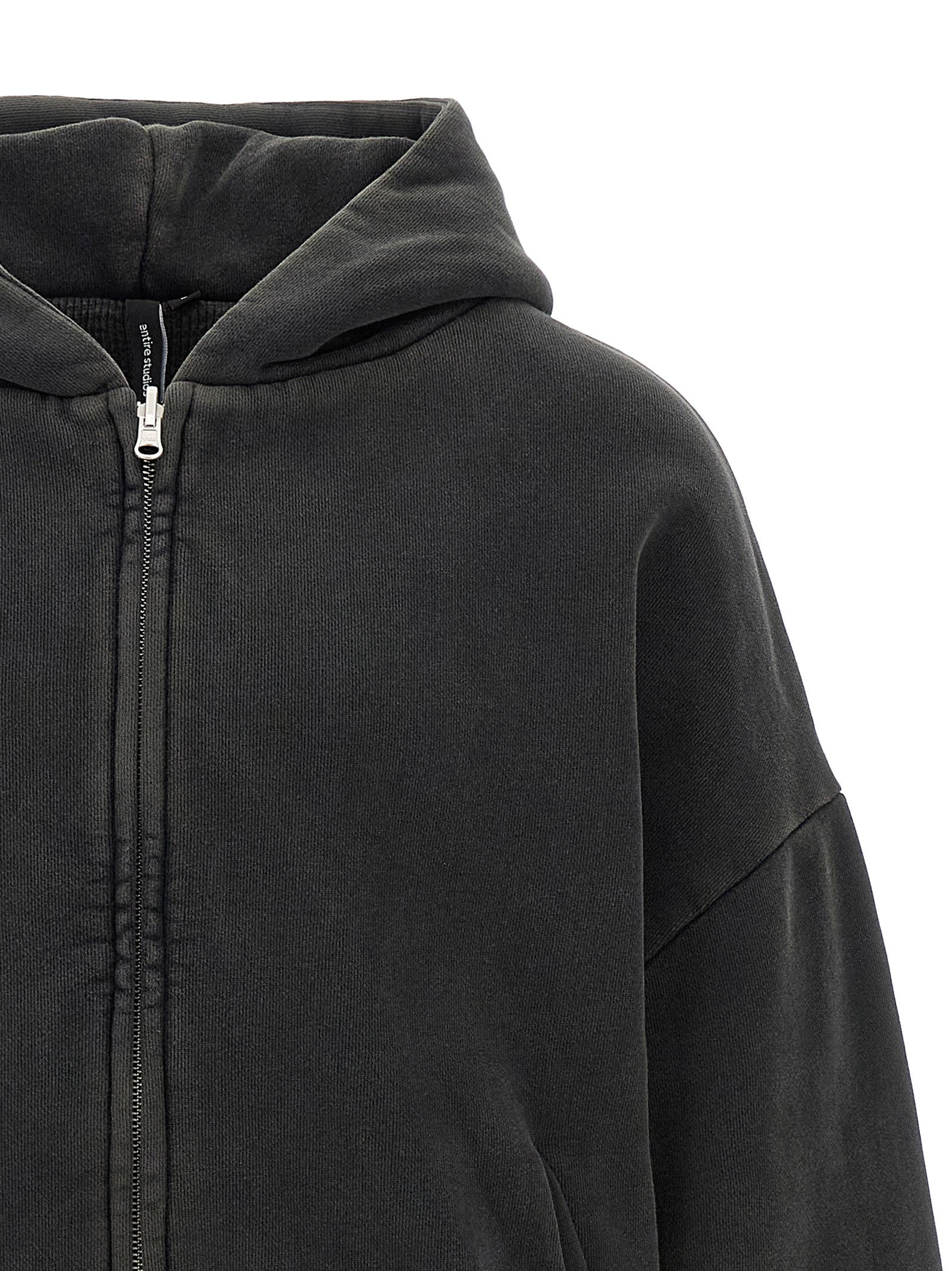 Thermarl Hood Washed Sweatshirt Black - 3