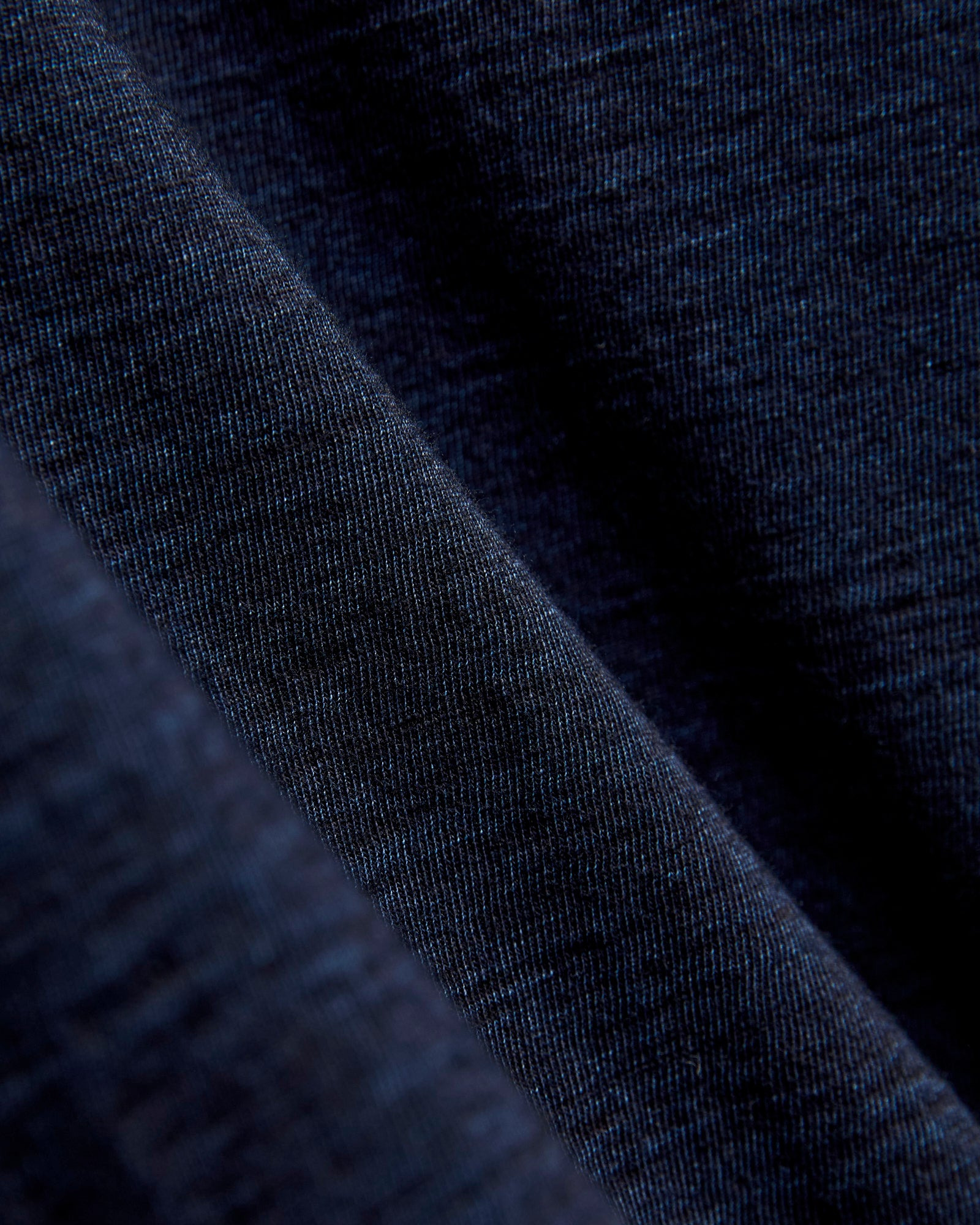 Yarn Dyed Knit T-Shirt in Deep Indigo - 6