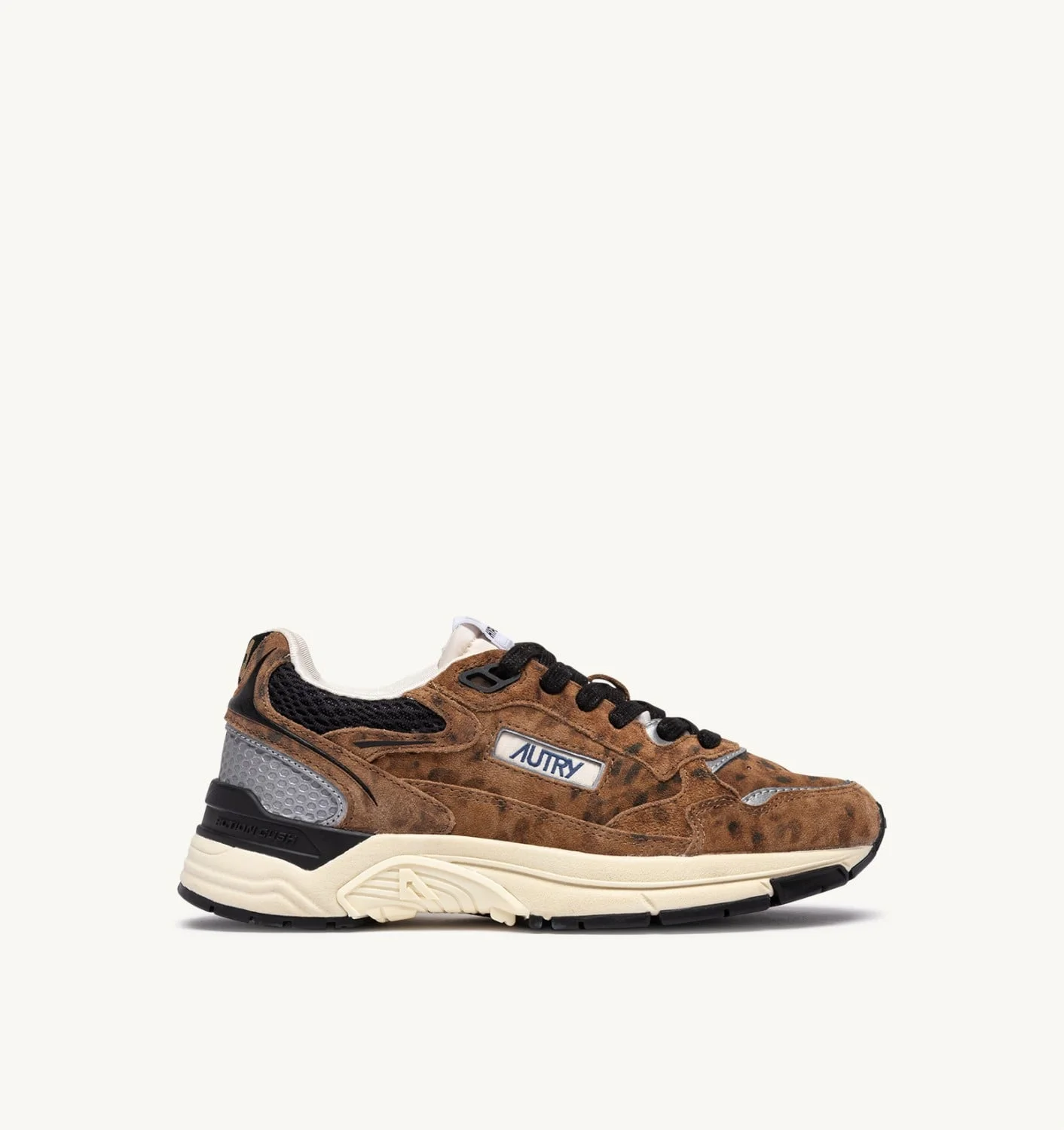 HYPERWAY SNEAKERS IN SAND, EVY LEOPARD AND BLACK SUEDE - 1