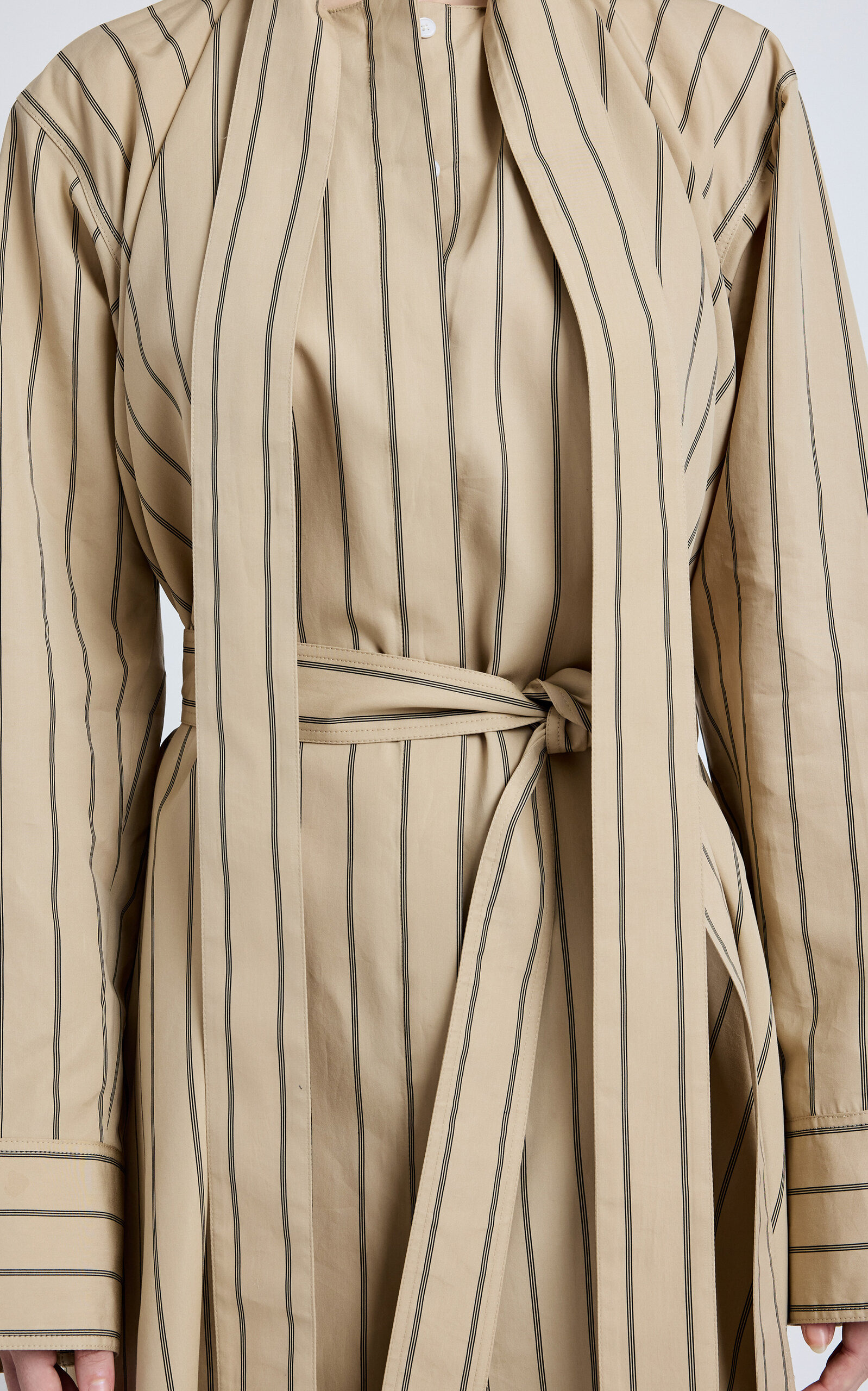 Phillipa Cotton Poplin Dress tan - 6
