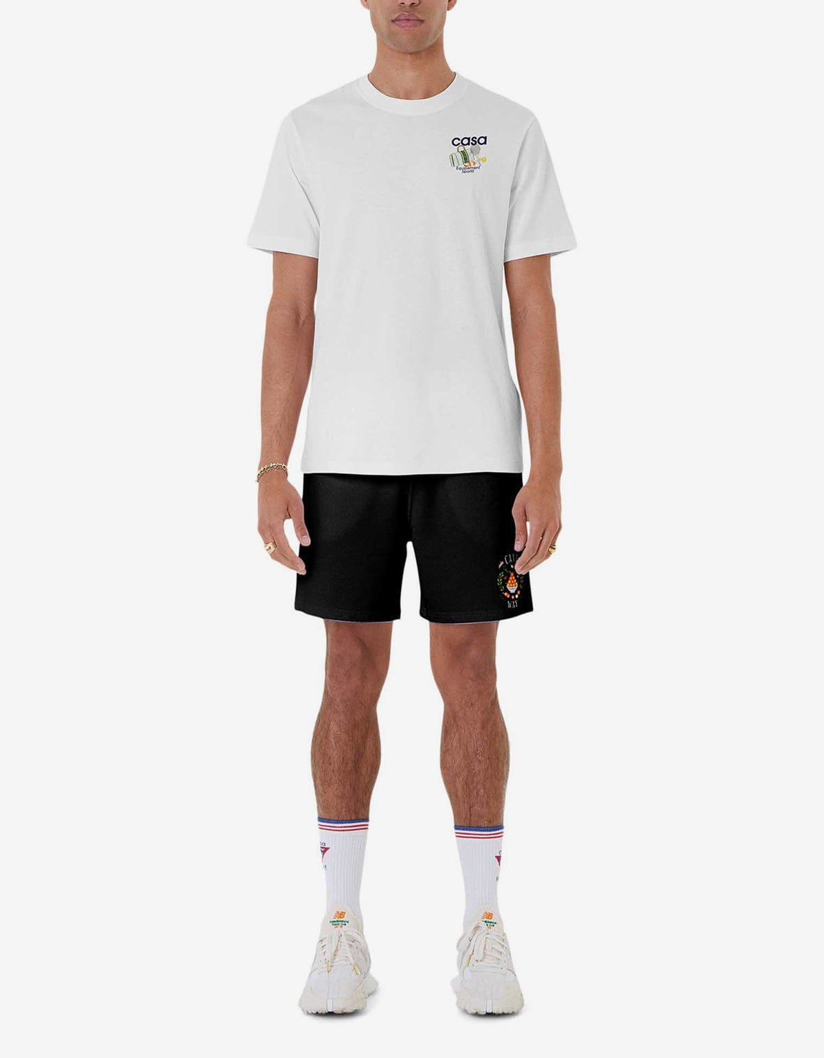 White Equipement Sportif Print T-Shirt - 3