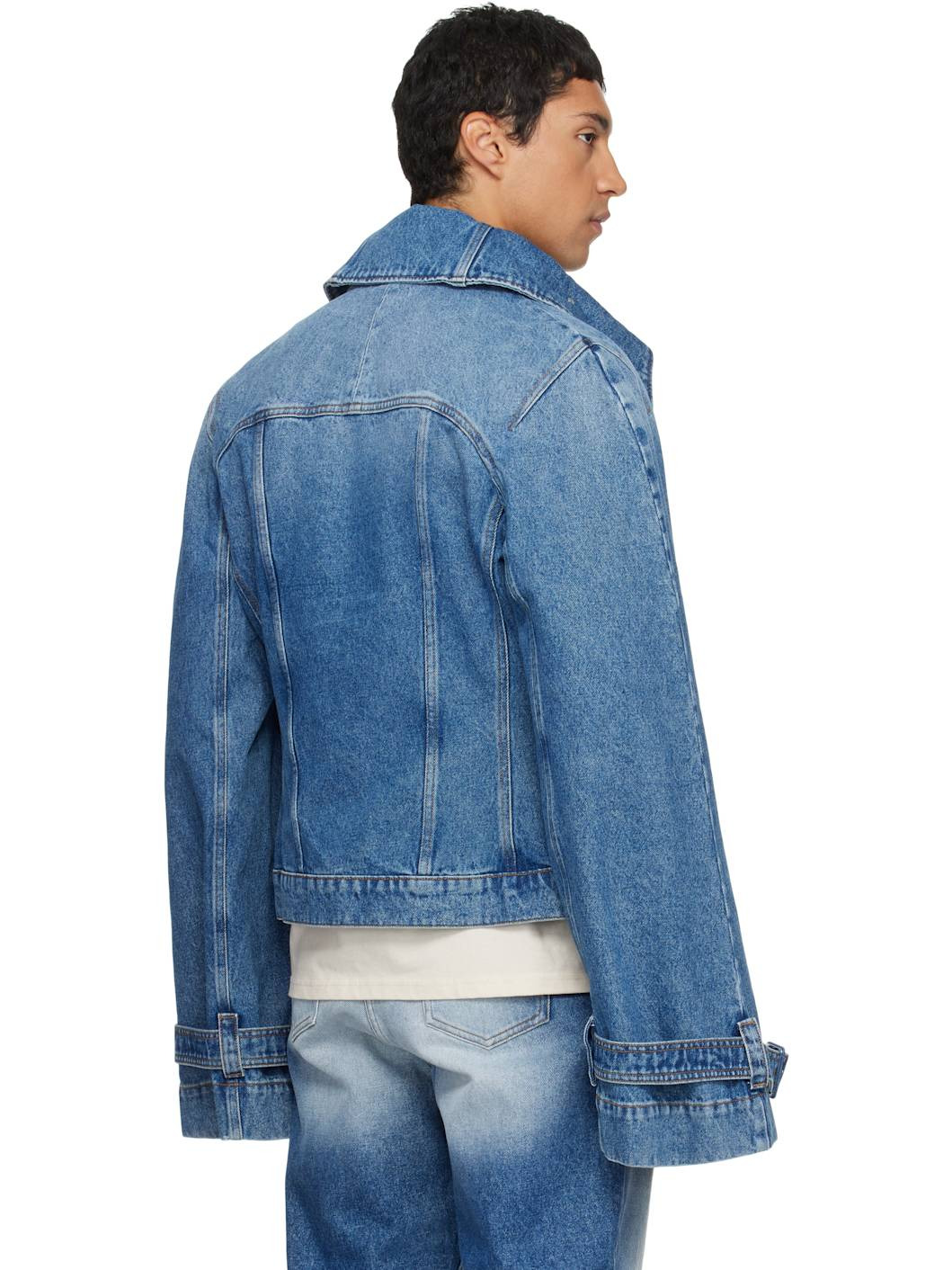 Blue Raglan Denim Jacket - 3