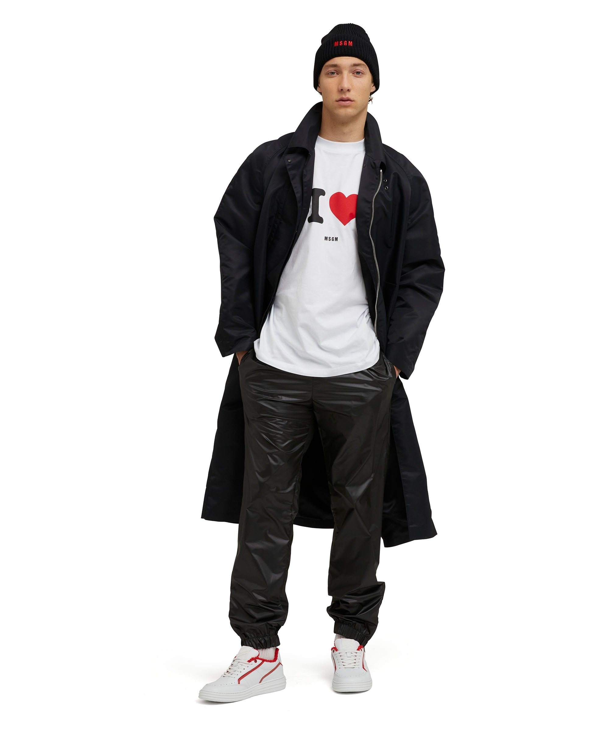 Crewneck t-shirt with seasonal statement - 5
