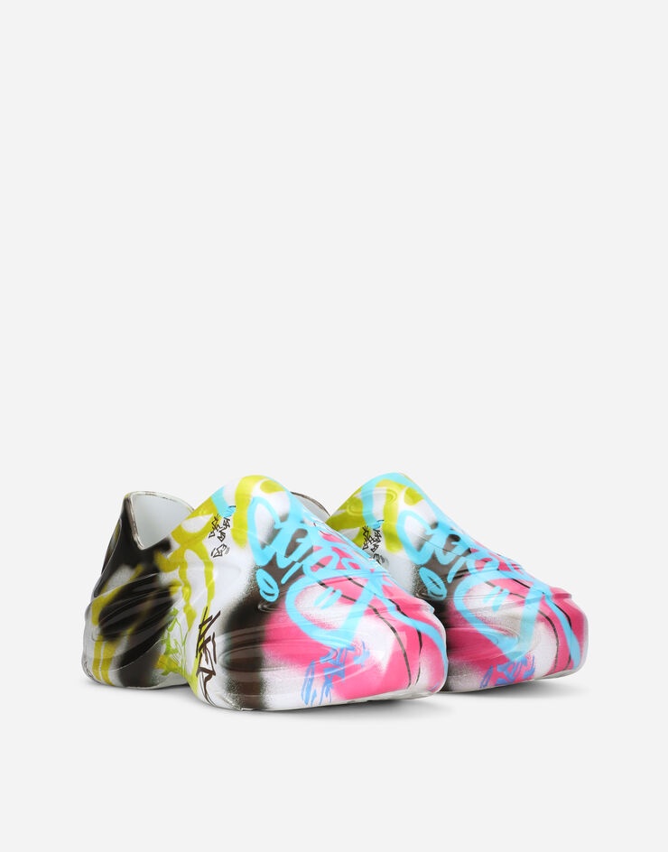 Spray-paint rubber Toy sneakers - 2