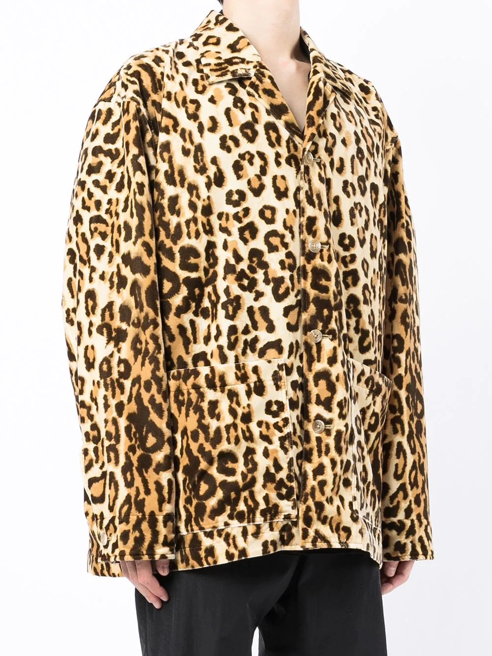 leopard-print patch-pocket shirt - 3