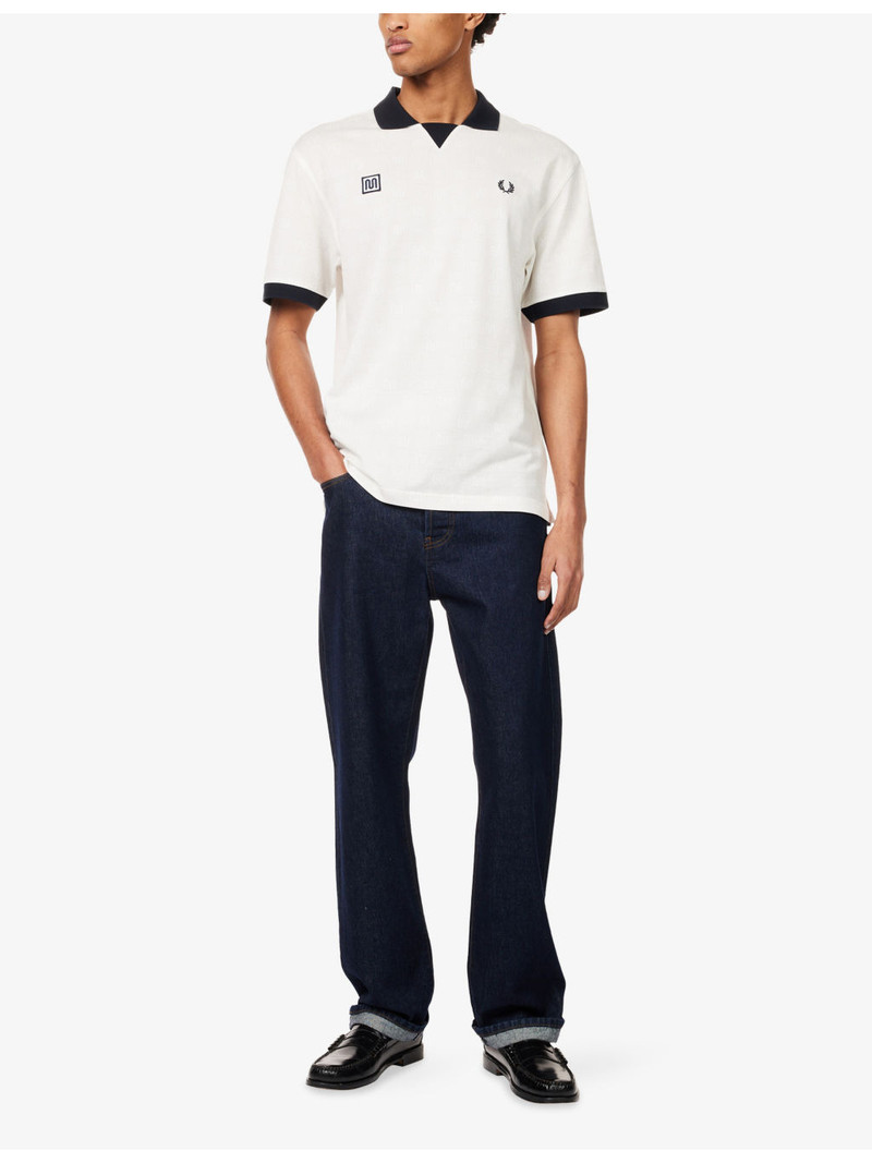 Fred Perry Fred Perry x Meyba Monogram-Print Cotton Polo Shirt outlook