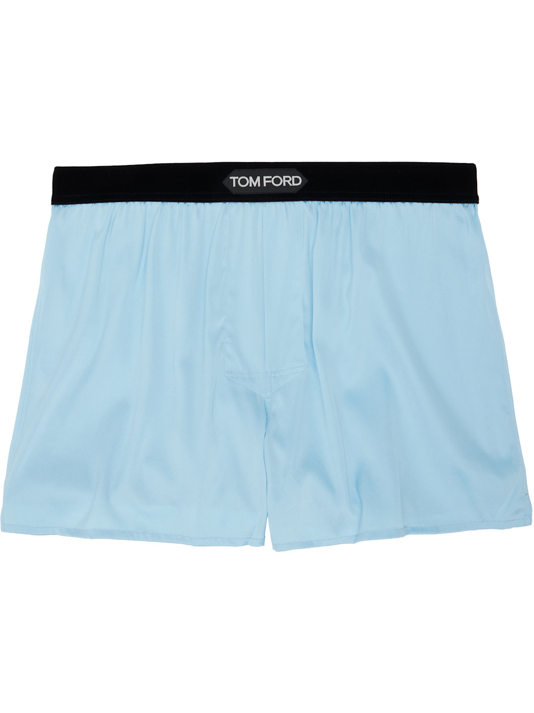 Blue Silk Boxers - 1