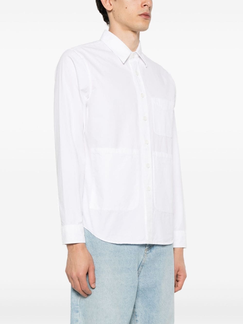 classic-collar poplin shirt - 3