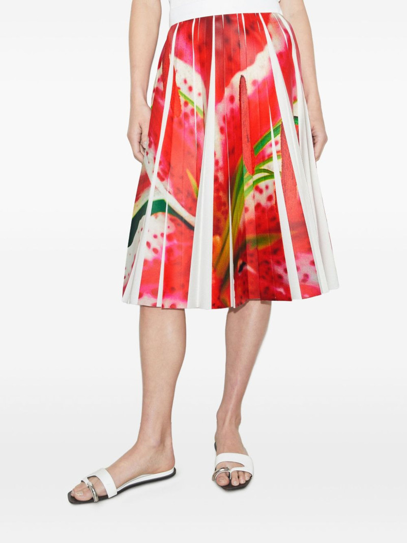 floral-print pleated skirt 4