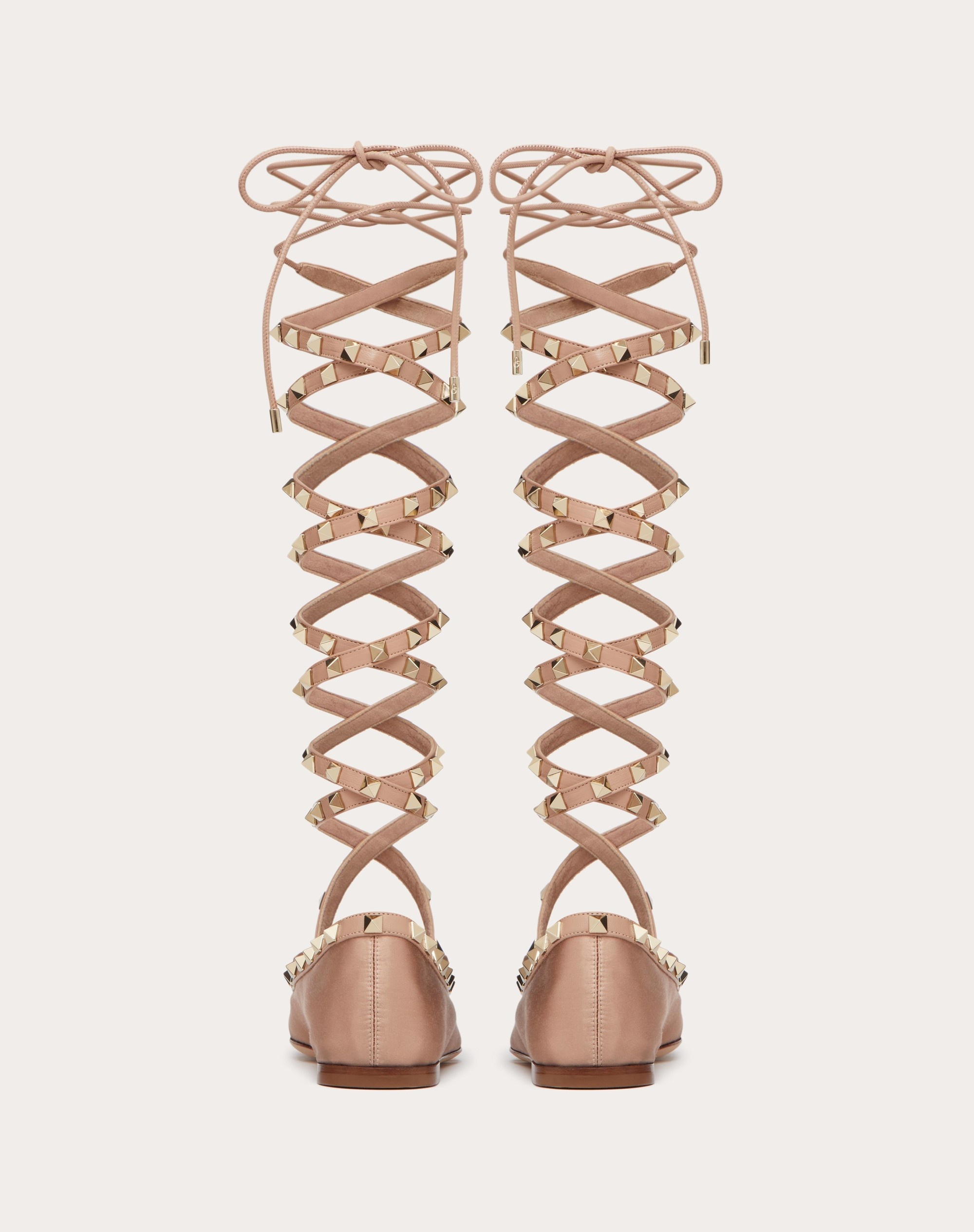 ROCKSTUD SATIN BALLERINA - 3