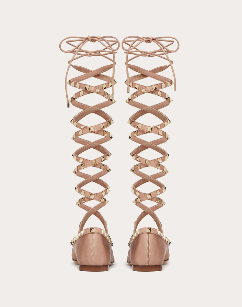 Valentino ROCKSTUD SATIN BALLERINA outlook