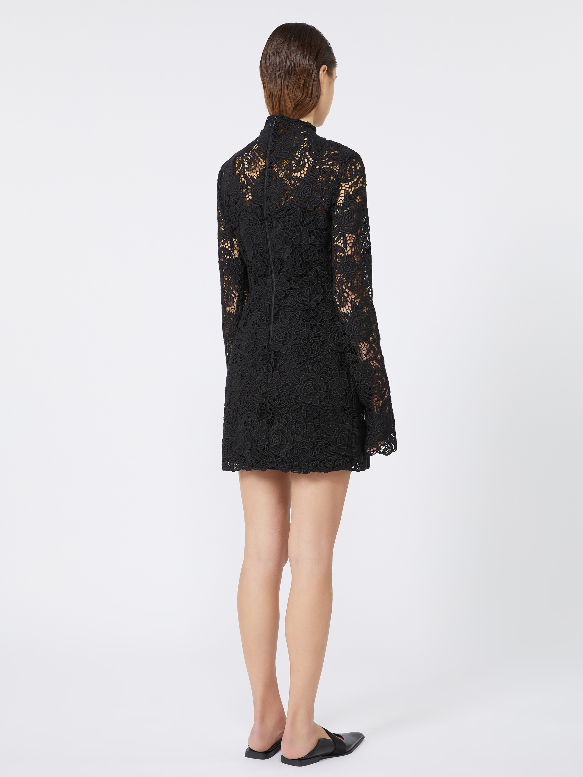 TEFRITE05 Short floral macramé dress - KLEPSYDRA CAPSULE - 4