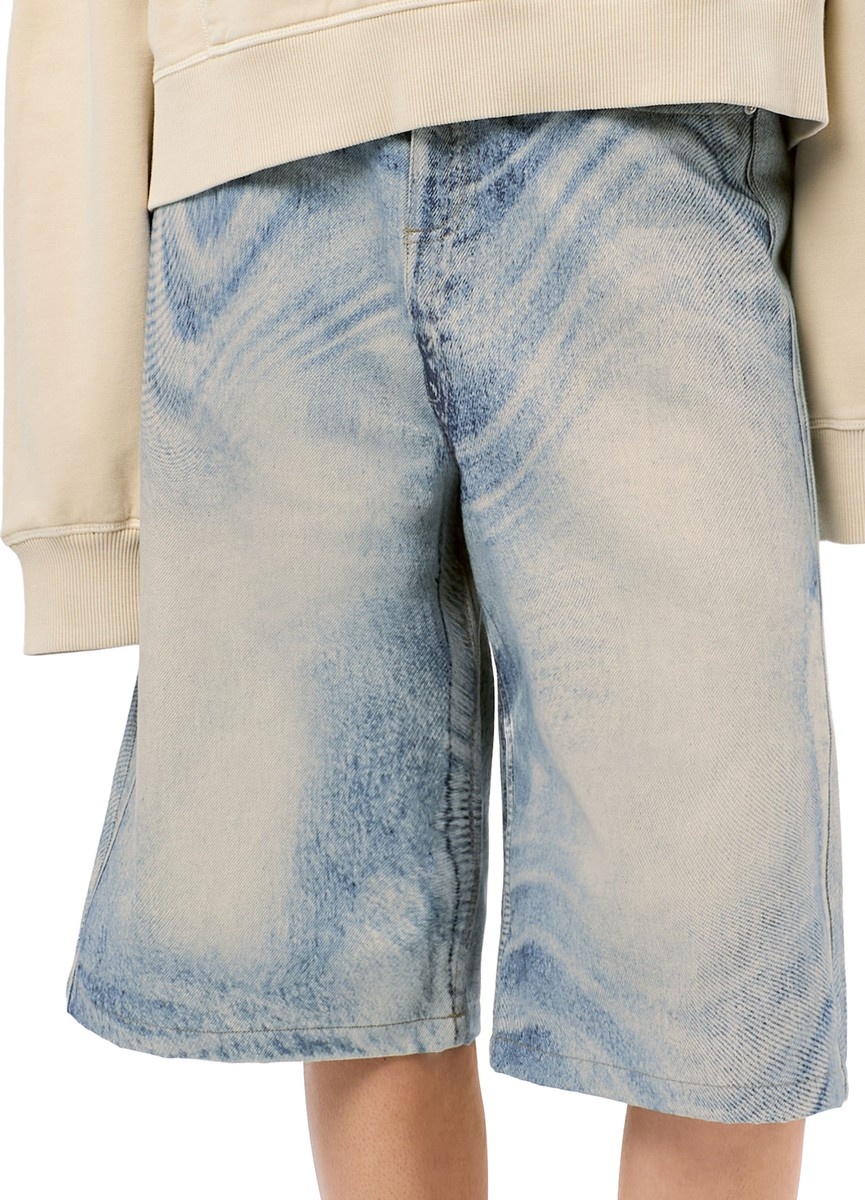 ◯CAMPERLAB / DENIM SHORTS CamperLab abstract-print Denim Shorts | Black | FARFETCH