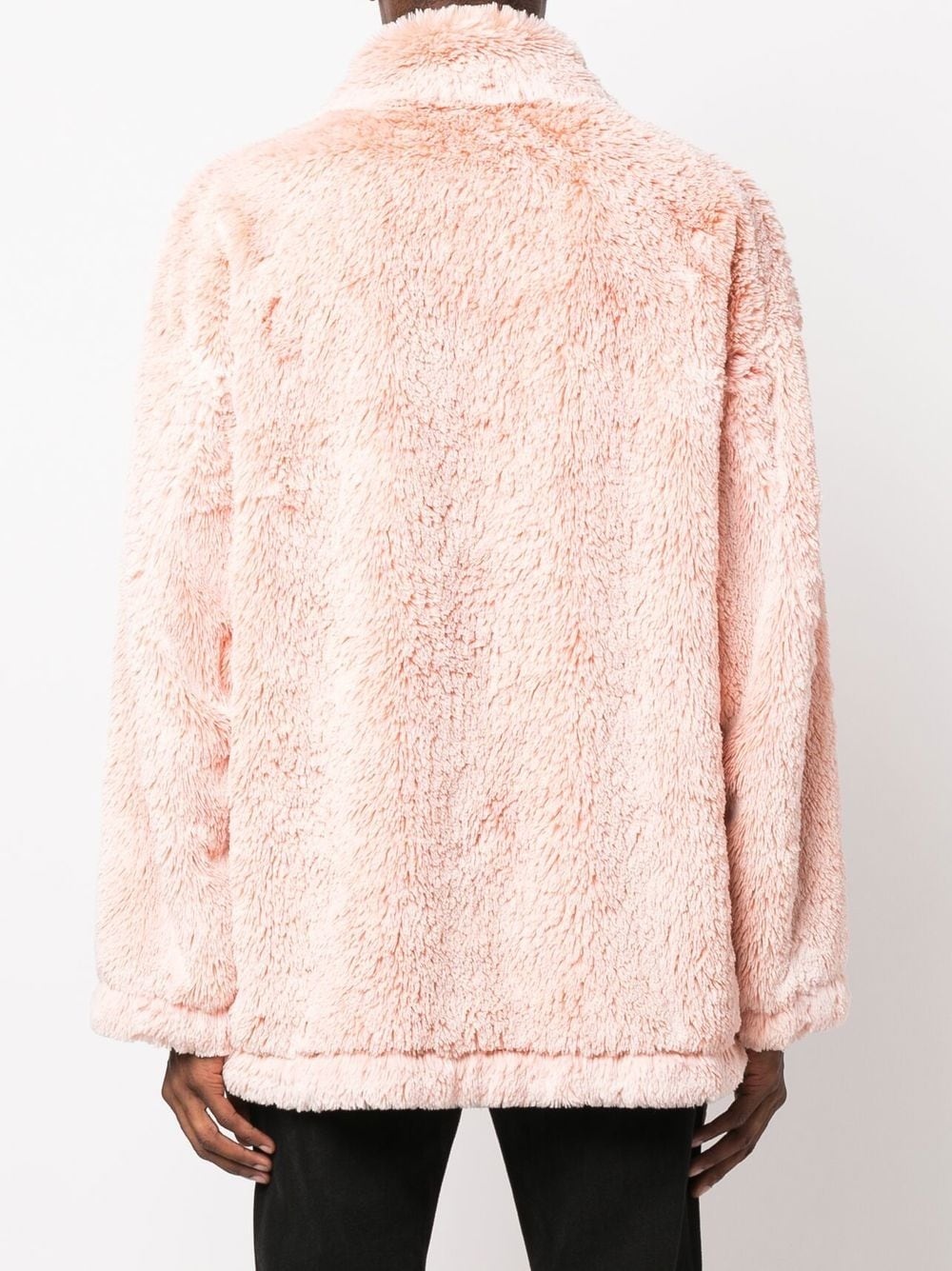 faux shearling shirt jacket - 4