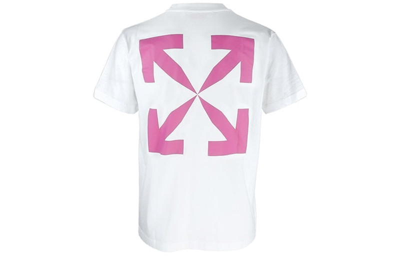 Off-White Off-White Logo Alphabet Printing Arrow Short Sleeve White OMAA027S22JER0130132 outlook
