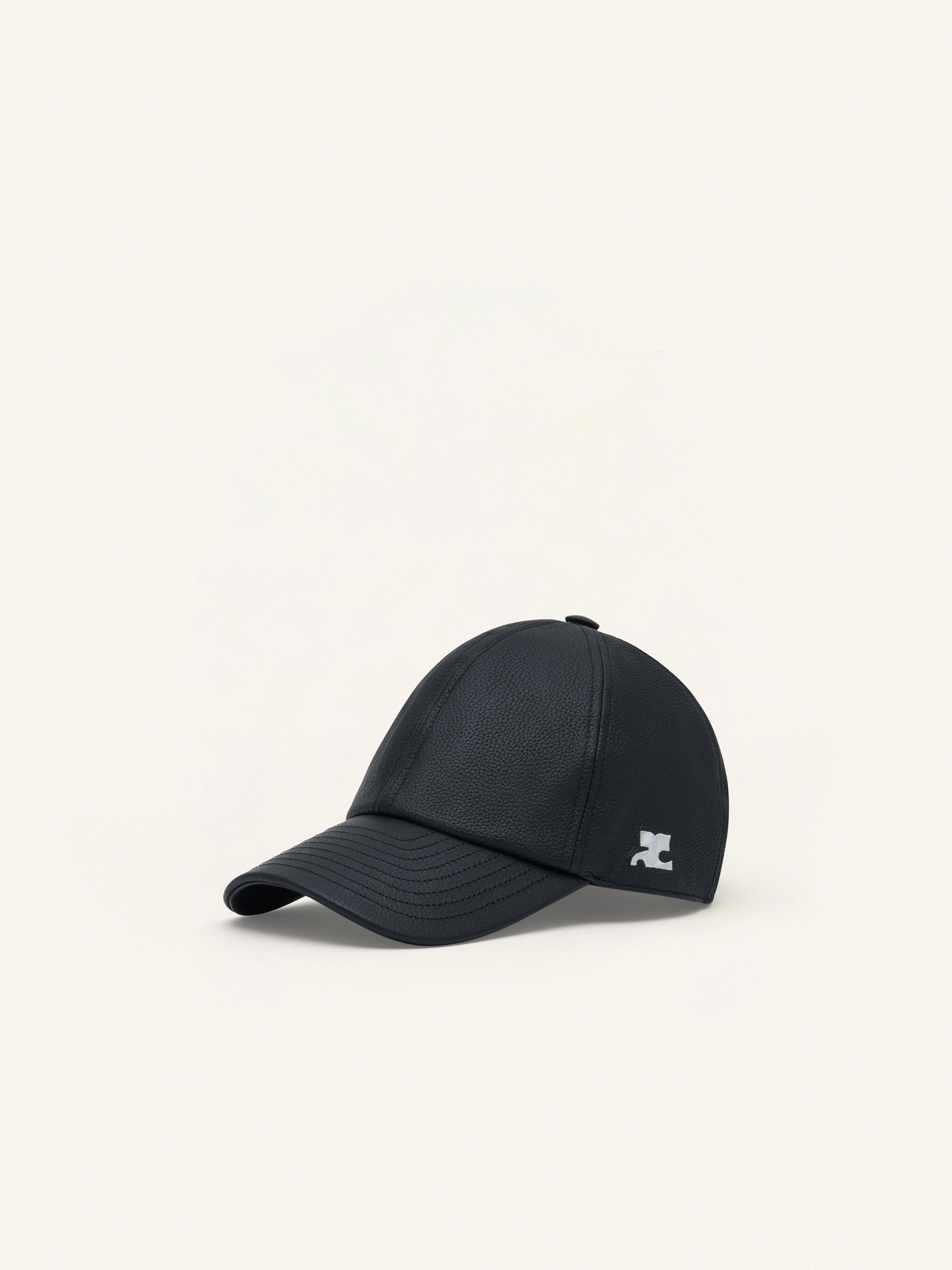 GOGO GRAINED LEATHER CAP - 2