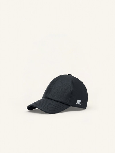 courrèges GOGO GRAINED LEATHER CAP outlook