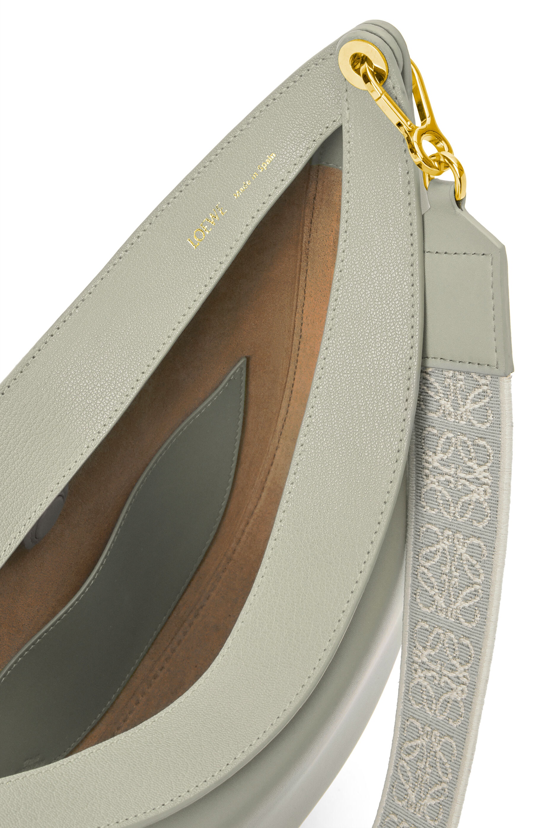 LOEWE Luna bag in satin calfskin and jacquard - 6