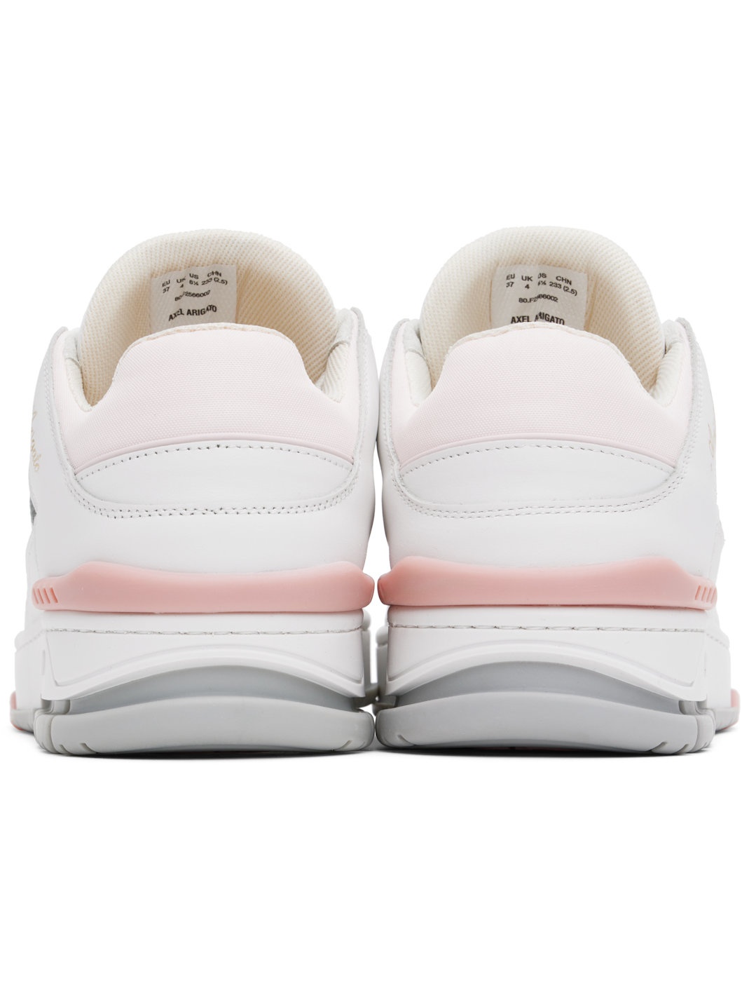 White & Pink Area Lo Sneakers - 2