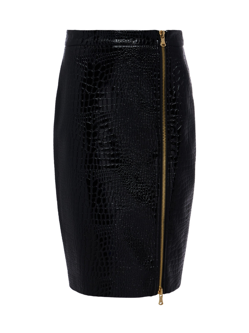 Cannes Vegan Leather Pencil Skirt 1