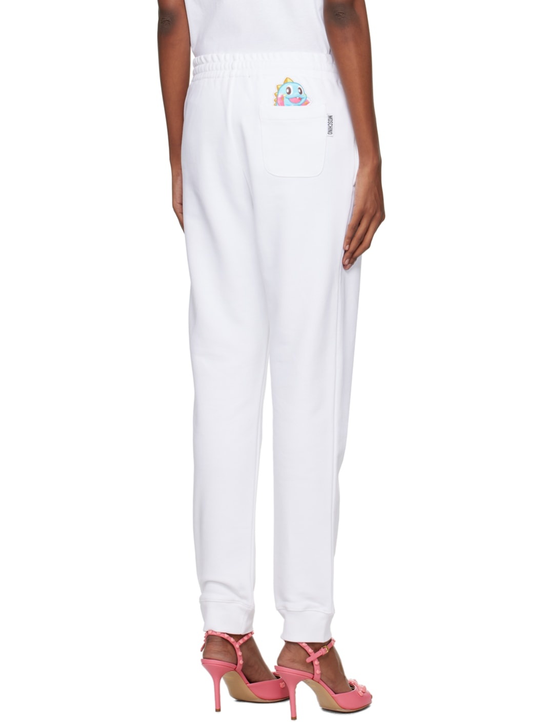 White Puzzle Bobble Lounge Pants - 3