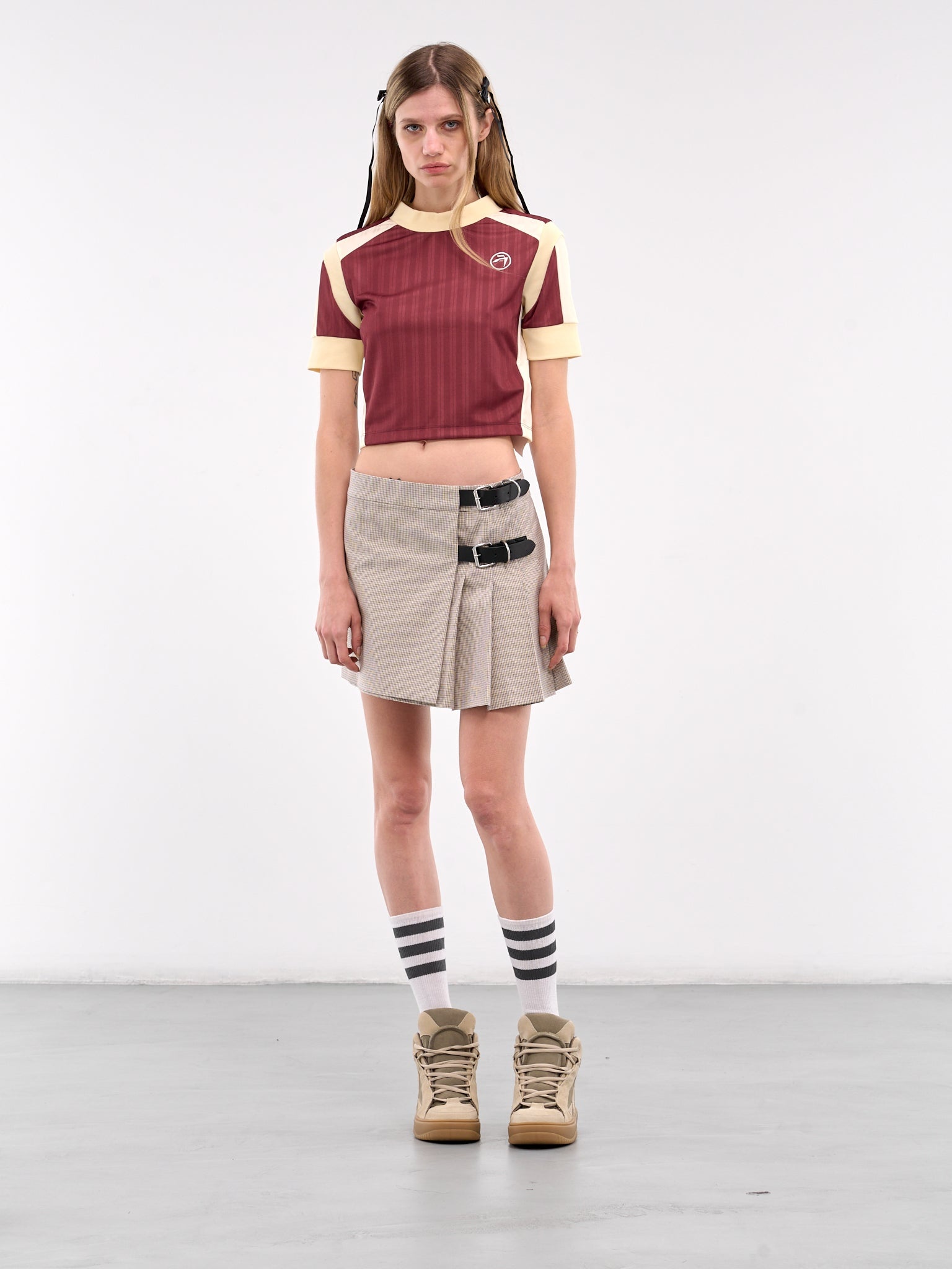 Belted Mini Skirt - 6