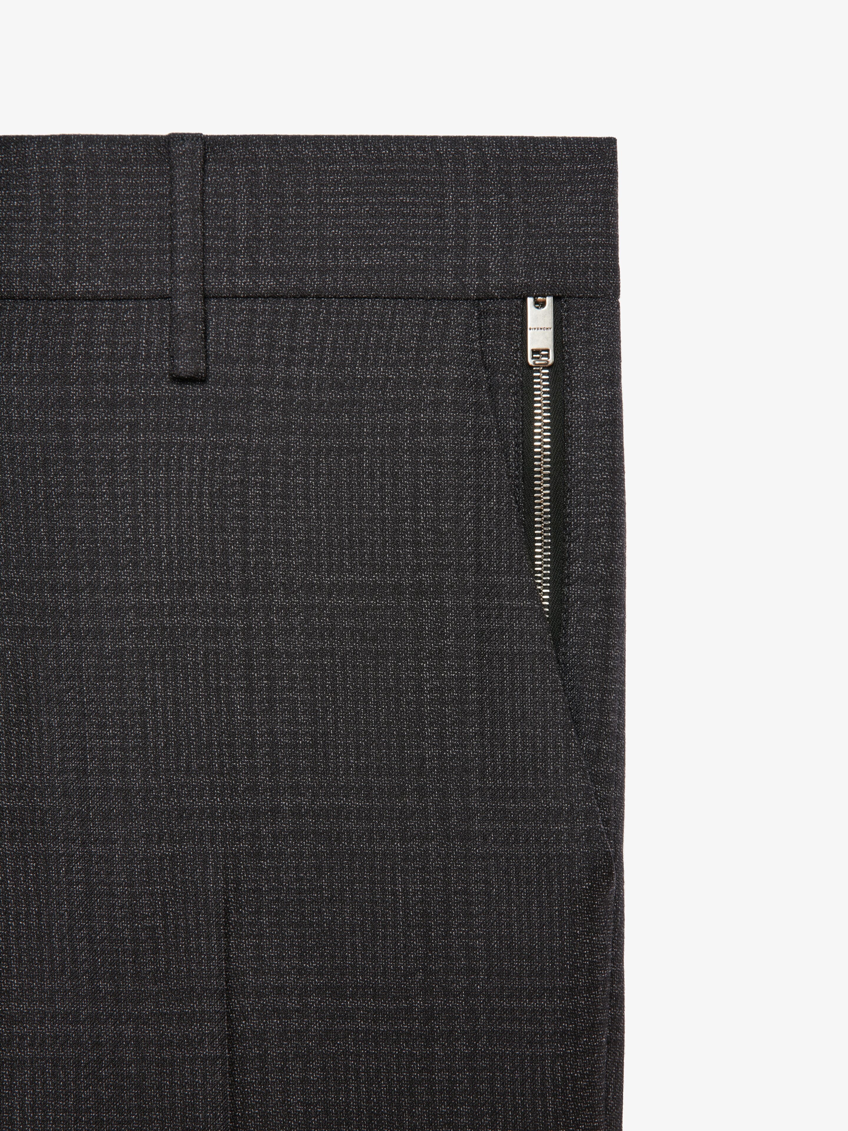 SLIM FIT PANTS IN WOOL - 5