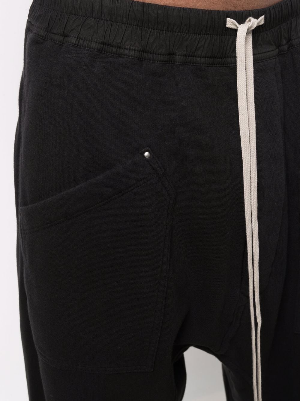 drawstring drop-crotch trousers - 5