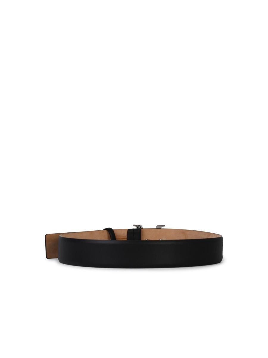 Max Mara MAX MARA 'CLASSIC 40' BLACK LEATHER BELT - 2