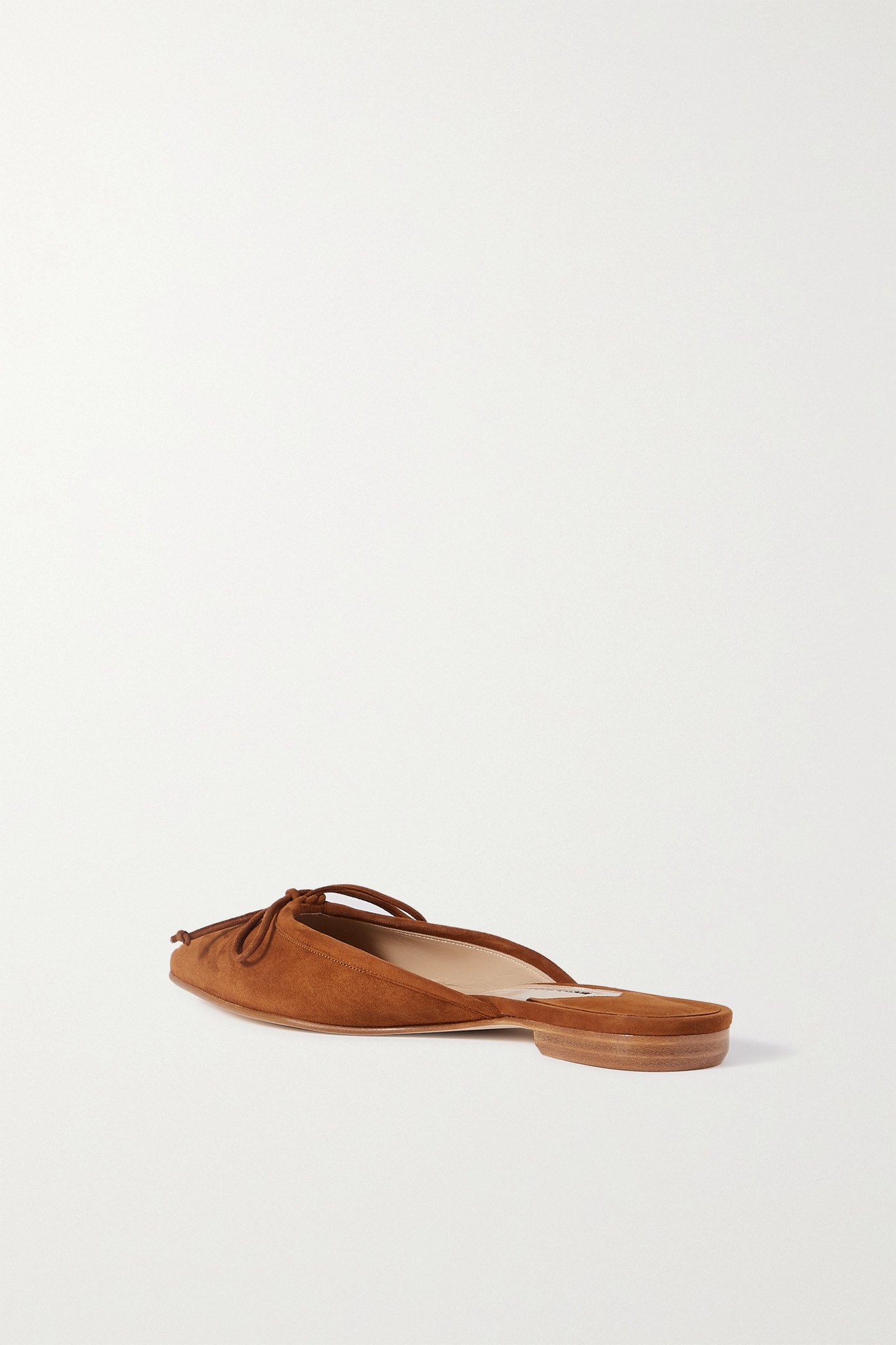 Ballerimu bow-detailed suede mules - 3