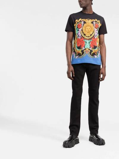 VERSACE JEANS COUTURE Sun Flower Garland slim-fit T-shirt outlook