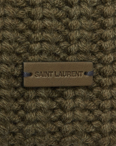 SAINT LAURENT cuffed beanie in cashmere outlook