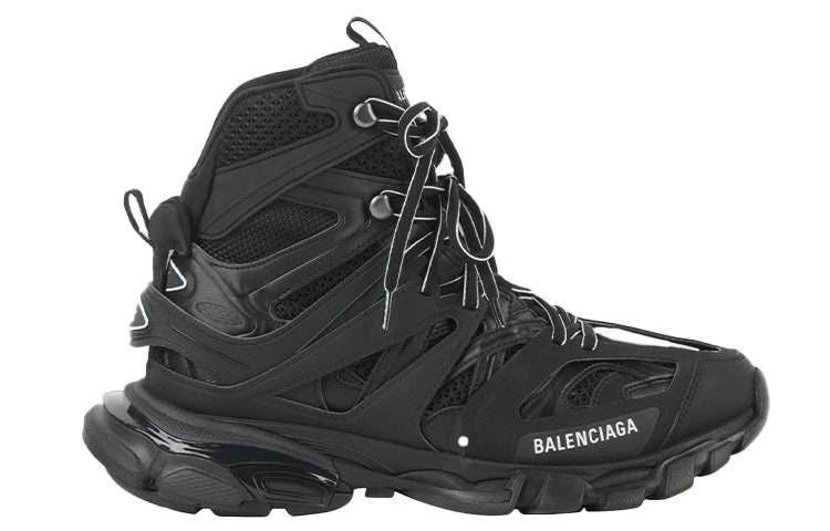 (WMNS) Balenciaga Track High-Top Daddy Shoes Black 654866W3CP31000 - 2