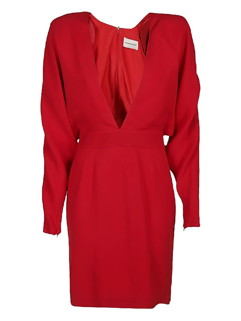 plunging-neck mini dress 1