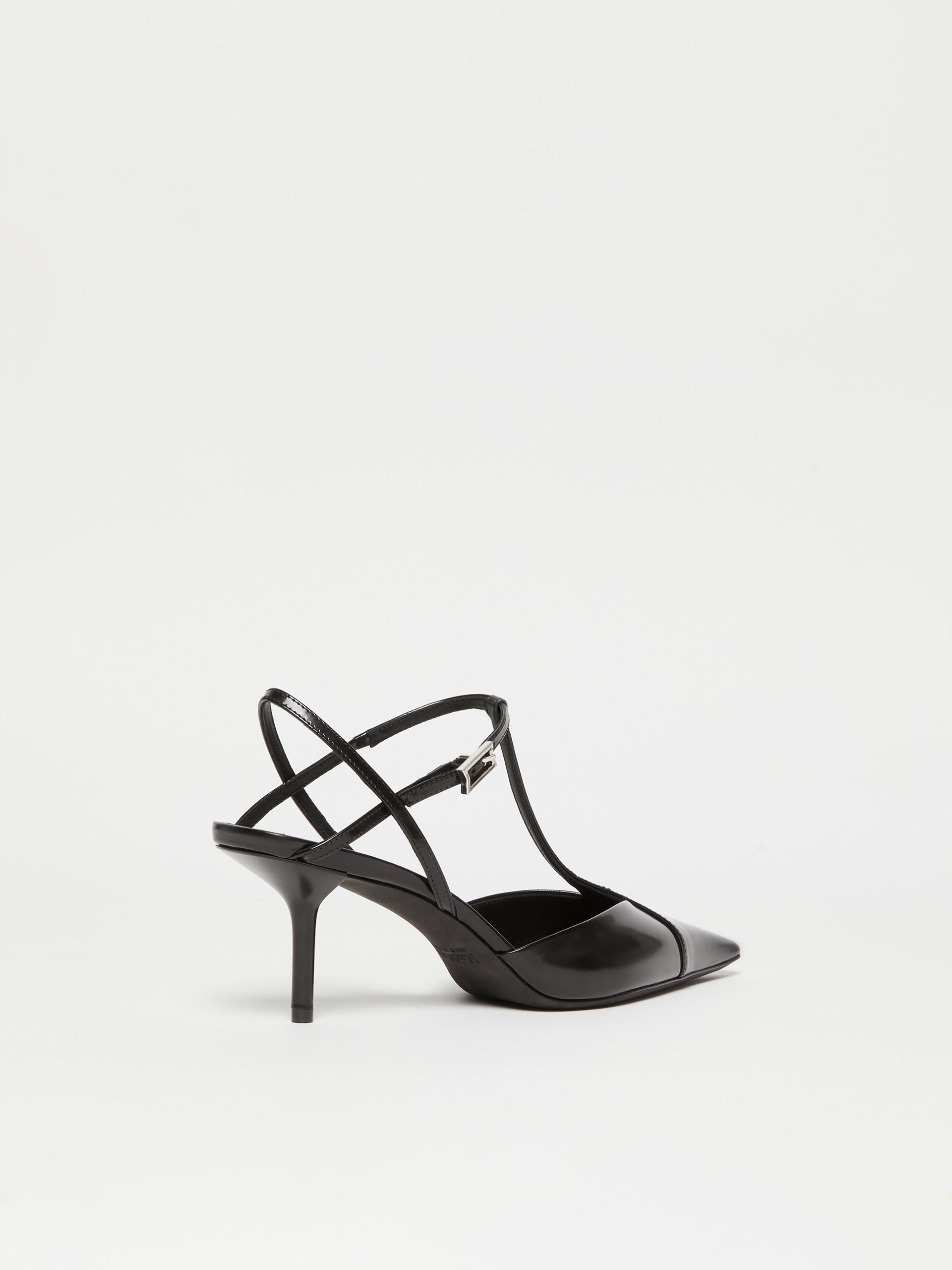 SSILKWAY Buffed leather slingbacks - 3