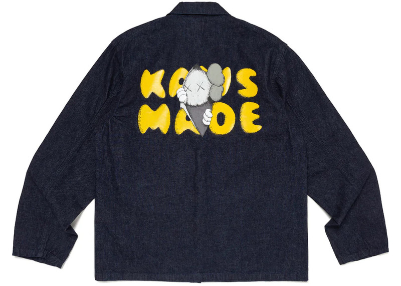 Human Made Human Made x KAWS Made Denim Coverall Jacket Indigo outlook