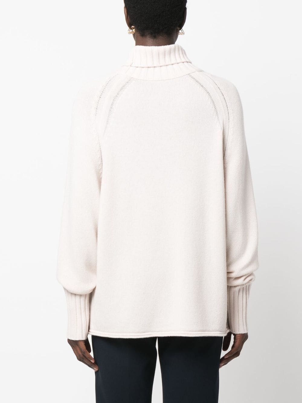 roll-neck wool-cashmere jumper - 4