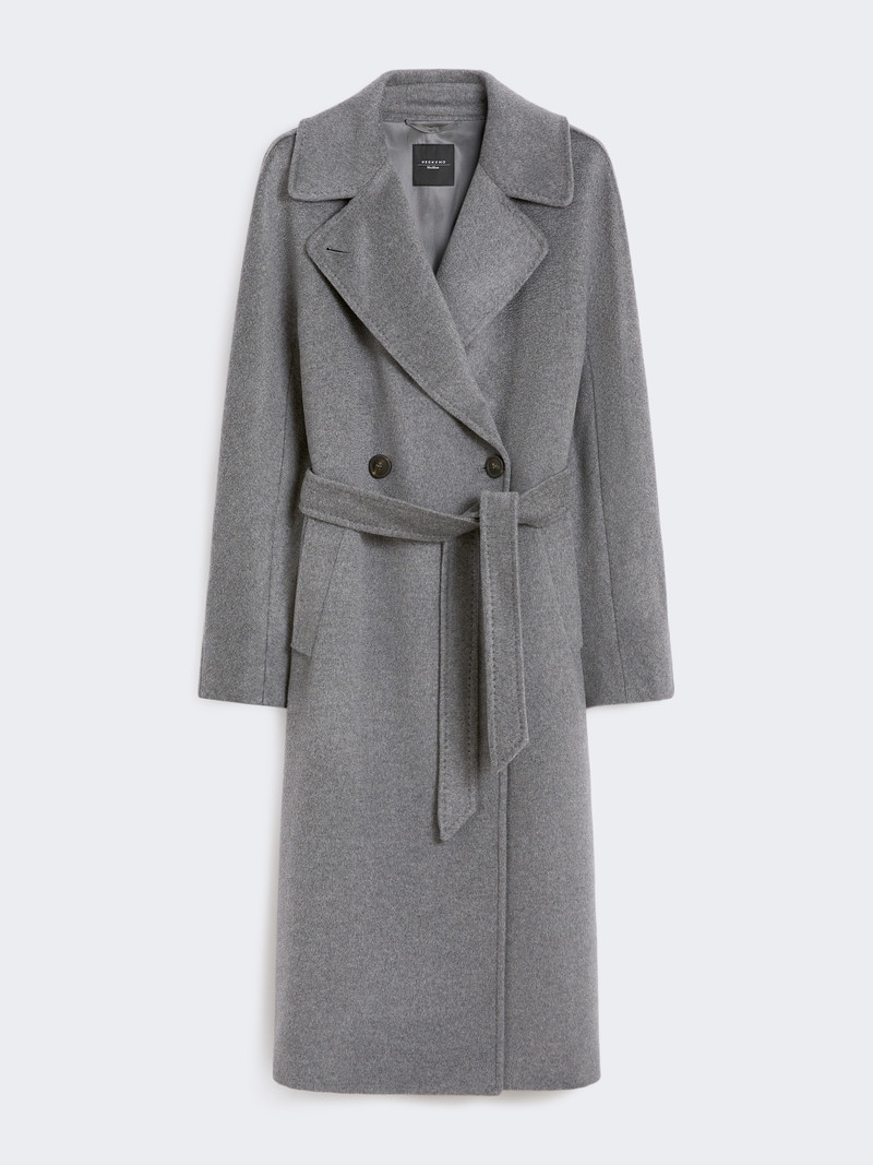 RESINA Double-breasted wool midi coat 1