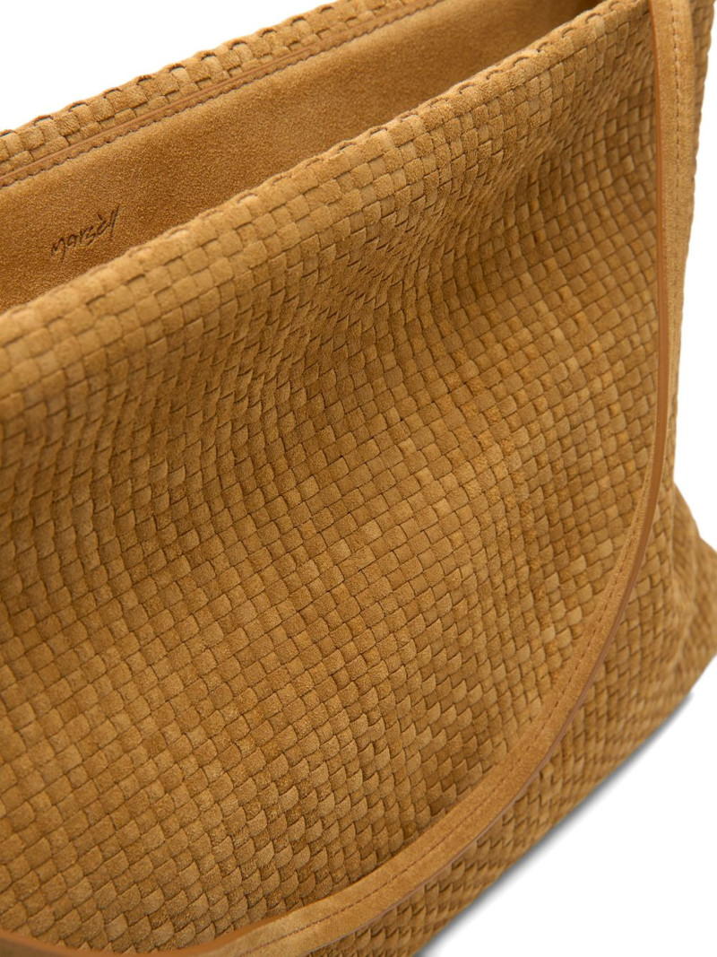 woven suede shoulder bag 4