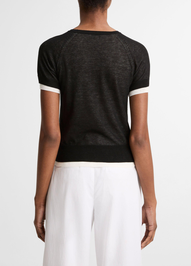 Vince Italian Cotton-Blend Double-Layer Raglan-Sleeve Sweater outlook