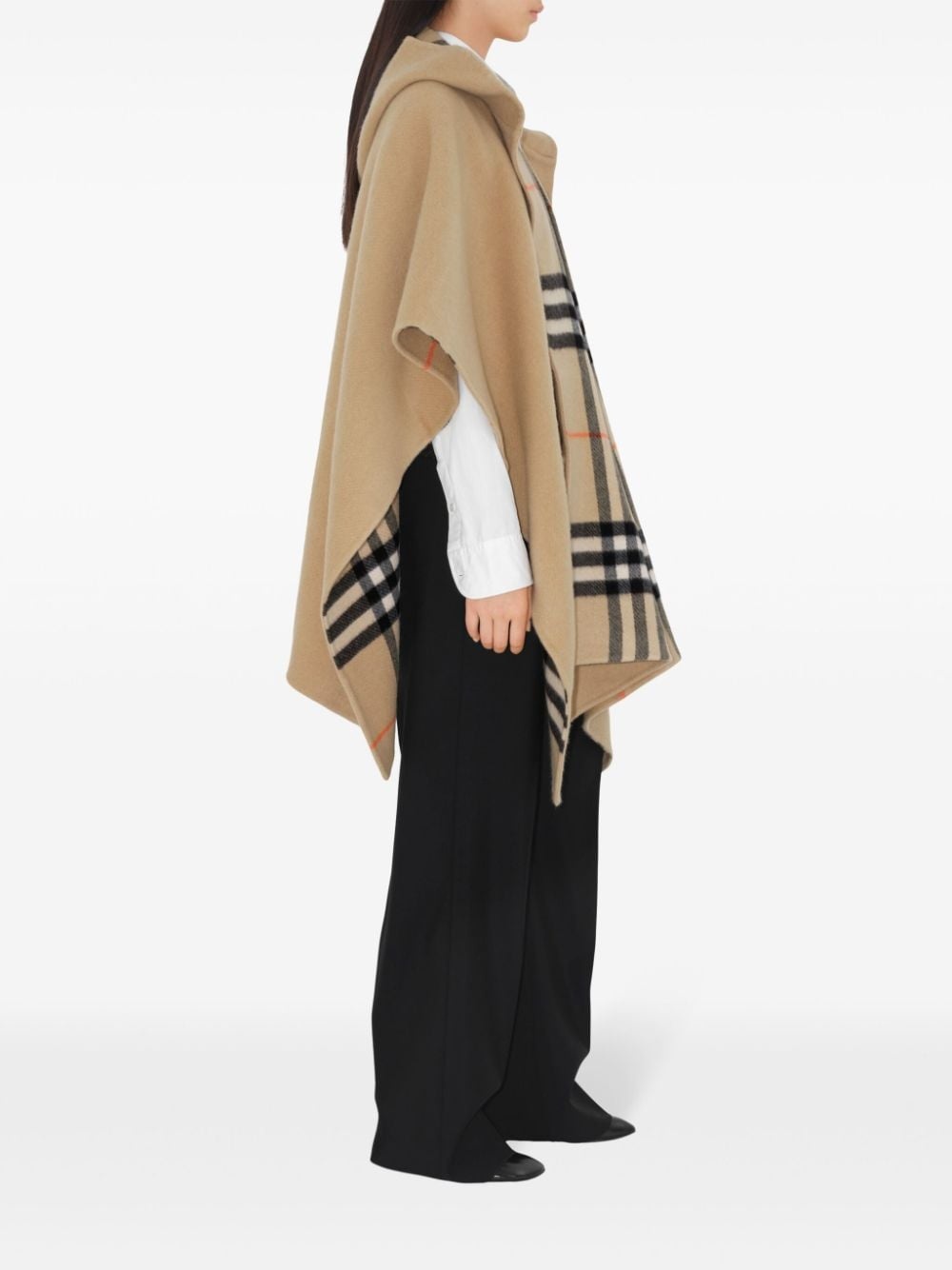 Vintage Check reversible cape - 3